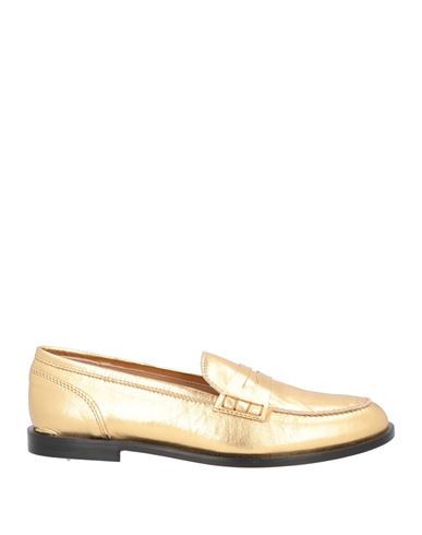 Boemos Woman Loafers Ocher Size 10 Soft Leather In Gold