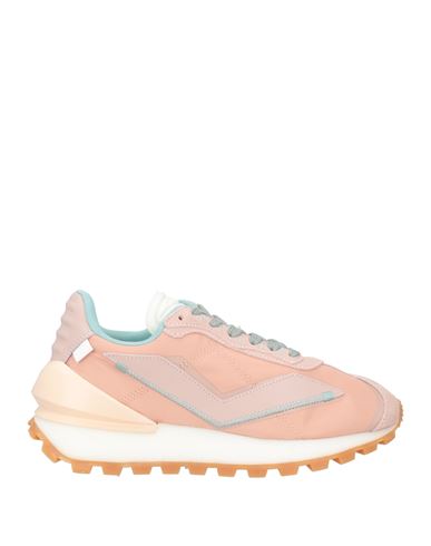 Voile Blanche Woman Sneakers Pastel Pink Size 9 Leather, Textile Fibers