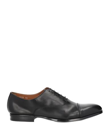 Doucal's Man Lace-up Shoes Black Size 8.5 Soft Leather In Black