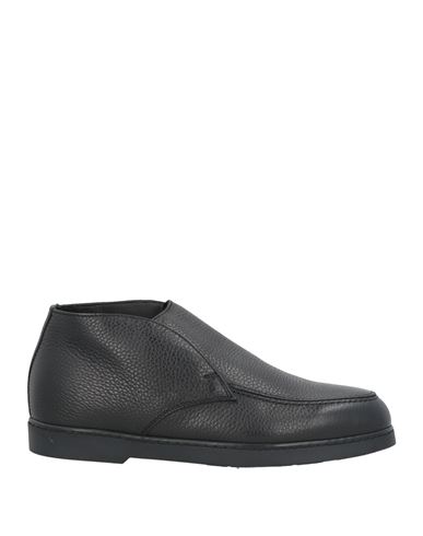 Doucal's Man Ankle Boots Black Size 9 Soft Leather In Black