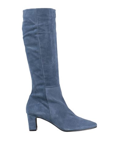 Daniele Ancarani Woman Knee Boots Slate Blue Size 9 Soft Leather