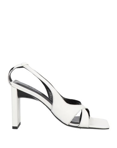 By Far Woman Sandals Off White Size 9 Soft Leather