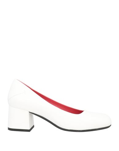 Pas De Rouge Woman Pumps White Size 11 Soft Leather