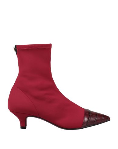 Cuplé Woman Ankle Boots Brick Red Size 6 Textile Fibers