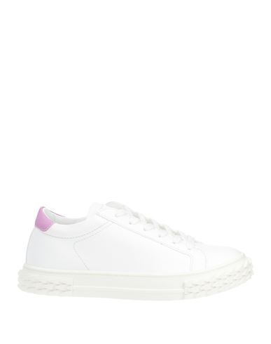 Shop Giuseppe Zanotti Woman Sneakers White Size 8 Soft Leather