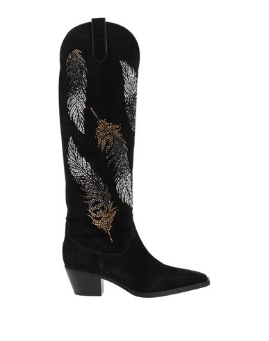 Baldinini Woman Knee Boots Black Size 10 Soft Leather