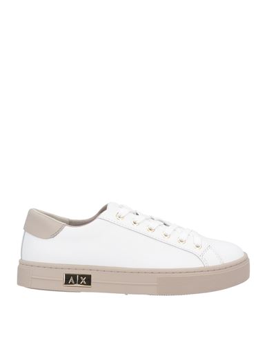 Armani Exchange Woman Sneakers White Size 7.5 Bovine Leather