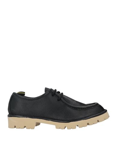 Fabi Man Lace-up Shoes Black Size 12 Soft Leather
