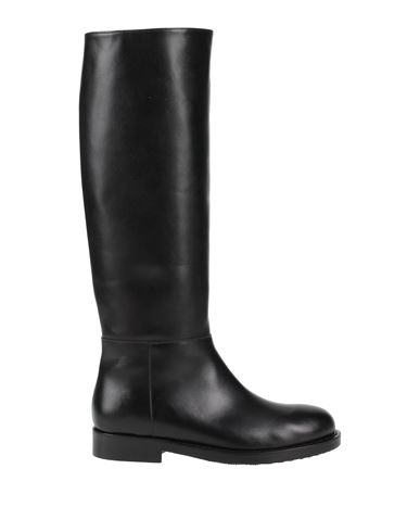 Anna F . Woman Knee Boots Black Size 11 Soft Leather