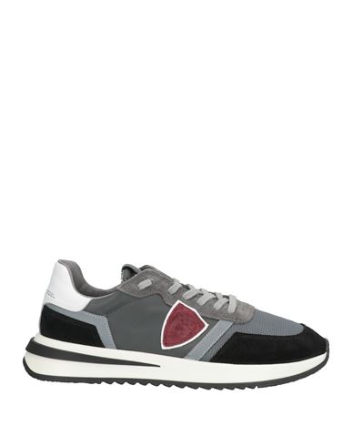 Philippe Model Man Sneakers Grey Size 7 Textile Fibers In Gray