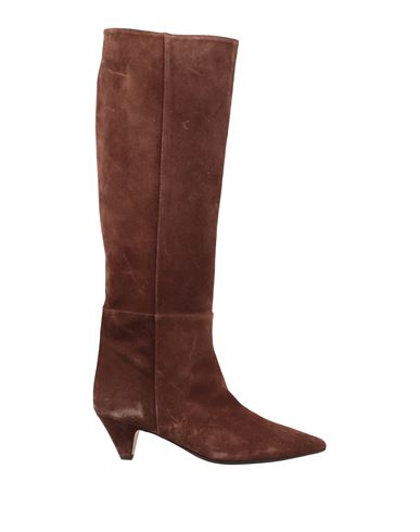 Shop Anna F . Woman Boot Cocoa Size 7 Soft Leather In Brown