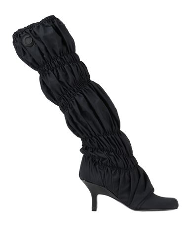Trussardi Woman Knee Boots Black Size 10 Textile Fibers