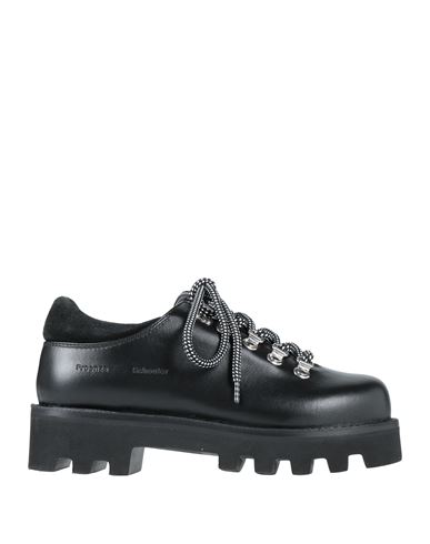Proenza Schouler Woman Lace-up Shoes Black Size 10 Calfskin