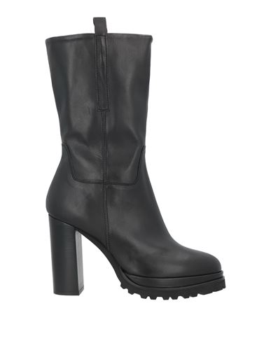 Elvio Zanon Woman Ankle Boots Black Size 10 Soft Leather