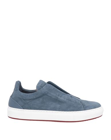 Andrea Ventura Firenze Man Sneakers Pastel Blue Size 11 Soft Leather