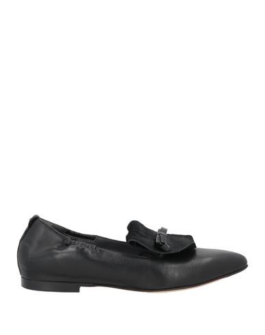 Triver Flight Woman Loafers Black Size 9 Leather In Black