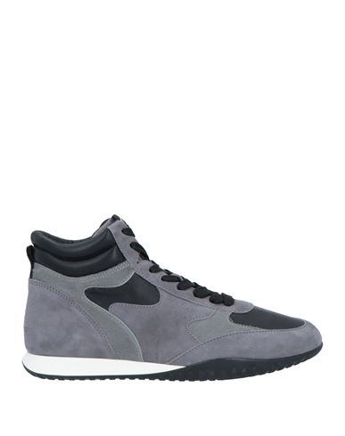 Hogan Woman Sneakers Grey Size 8 Leather