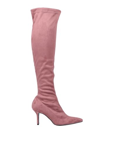 Silvia Rossini Woman Knee Boots Pastel Pink Size 10 Textile Fibers