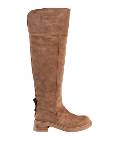 Shop See By Chloé Woman Boot Camel Size 8 Calfskin In Beige
