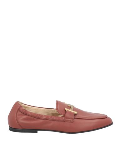 Tod's Woman Loafers Tan Size 7.5 Soft Leather In Brown