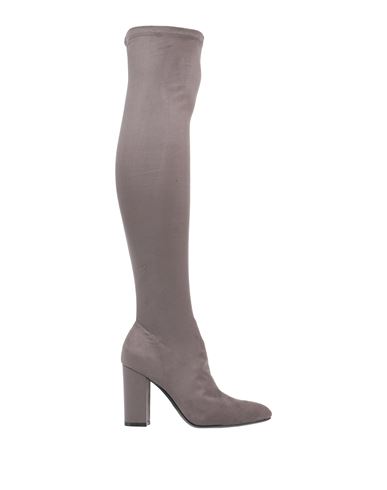 Primadonna Woman Knee Boots Grey Size 10 Textile Fibers
