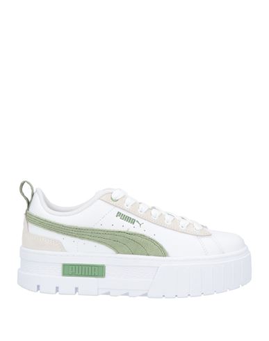 PUMA PUMA WOMAN SNEAKERS WHITE SIZE 10 COWHIDE 