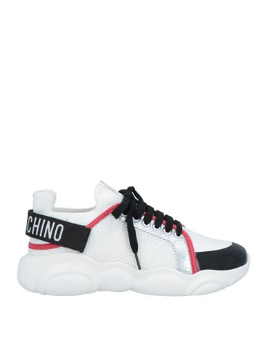 Moschino Man Sneakers White Size 8 Synthetic Fibers