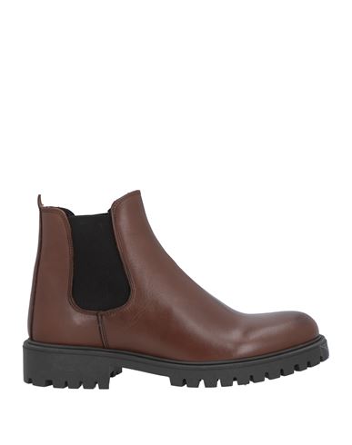 Bottega Marchigiana Man Ankle Boots Tan Size 12 Calfskin In Brown