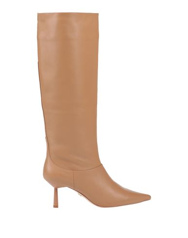Lola Cruz Woman Knee Boots Camel Size 11 Soft Leather In Gold