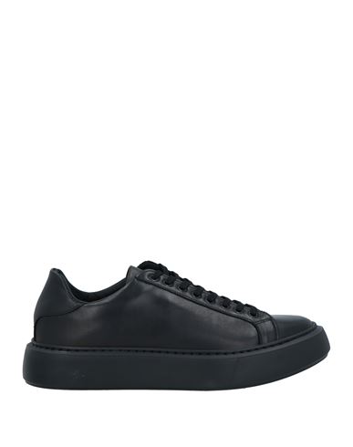 Bottega Marchigiana Man Sneakers Black Size 12 Soft Leather In Blue
