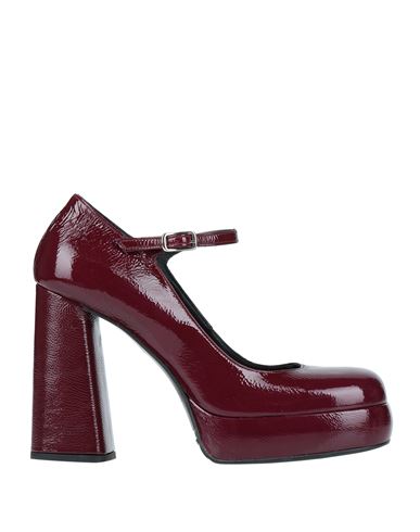 Silvia Rossini Woman Pumps Burgundy Size 10 Soft Leather In Red