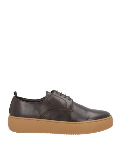 Bottega Marchigiana Man Lace-up Shoes Dark Brown Size 12 Soft Leather