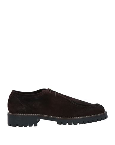 Bottega Marchigiana Man Lace-up Shoes Dark Brown Size 13 Soft Leather