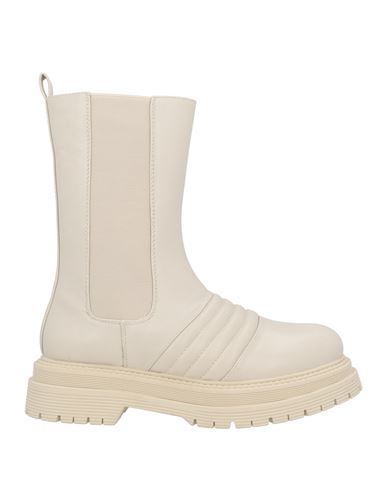 Primadonna Woman Ankle Boots Cream Size 8 Textile Fibers In White