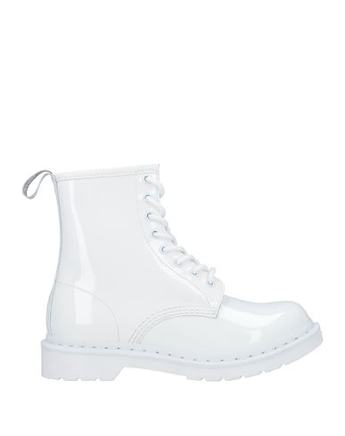 Dr. Martens' Dr. Martens Woman Ankle Boots White Size 8.5 Soft Leather