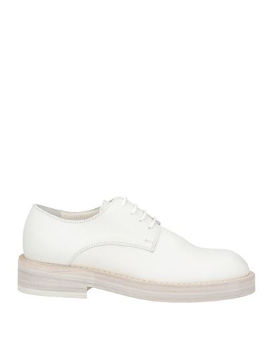 Ann Demeulemeester Woman Lace-up Shoes Off White Size 10 Soft Leather