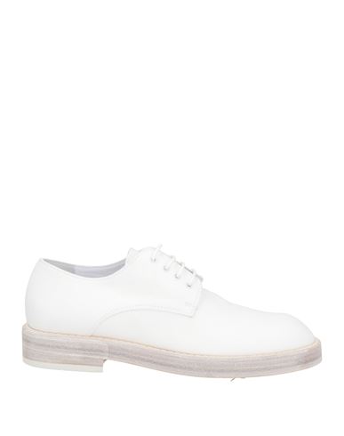Ann Demeulemeester Man Lace-up Shoes White Size 13 Textile Fibers