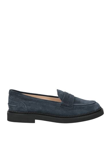Tod's Woman Loafers Midnight Blue Size 7 Soft Leather In Blue