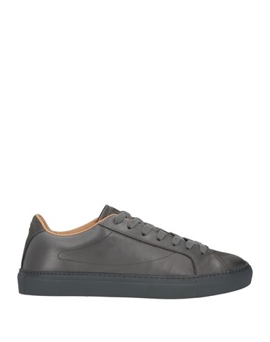 John Varvatos Man Sneakers Lead Size 12 Soft Leather In Grey