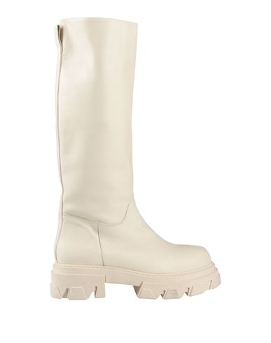 Primadonna Woman Boot Cream Size 10 Soft Leather In White