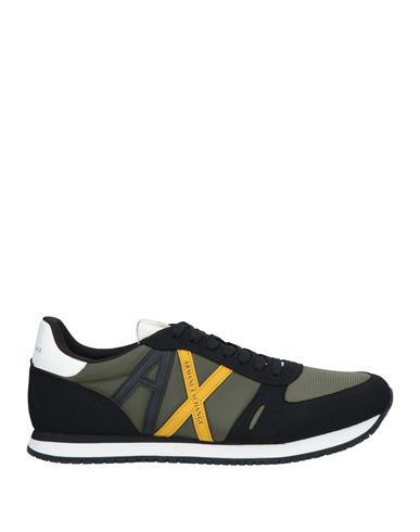 Armani Exchange Man Sneakers Military Green Size 12 Polyamide, Elastane, Polyester, Polyurethane