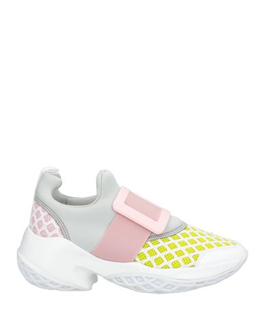Roger Vivier Woman Sneakers Light Green Size 5 Textile Fibers, Soft Leather In Green