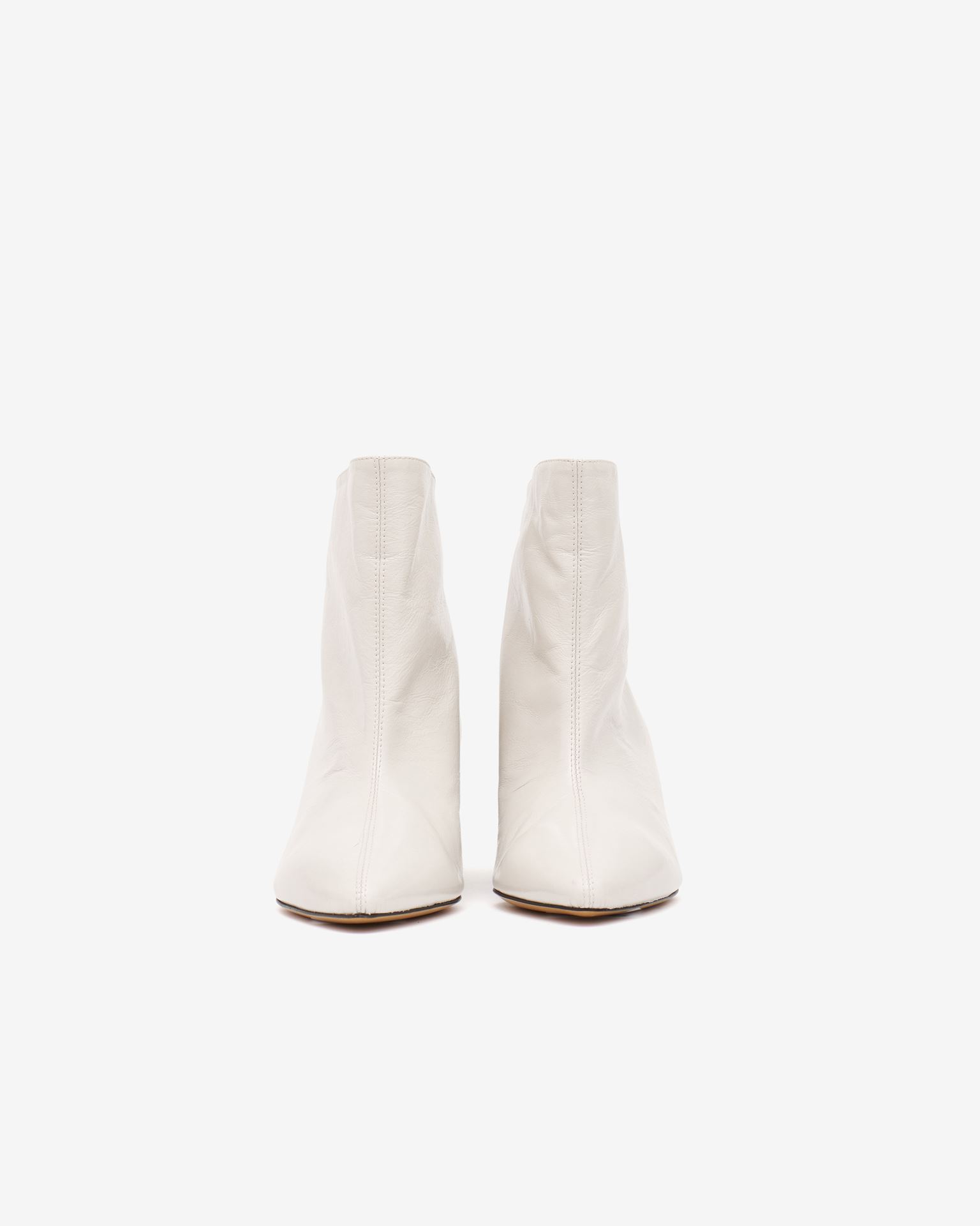 Isabel Marant Deyan Ankle Boots In White
