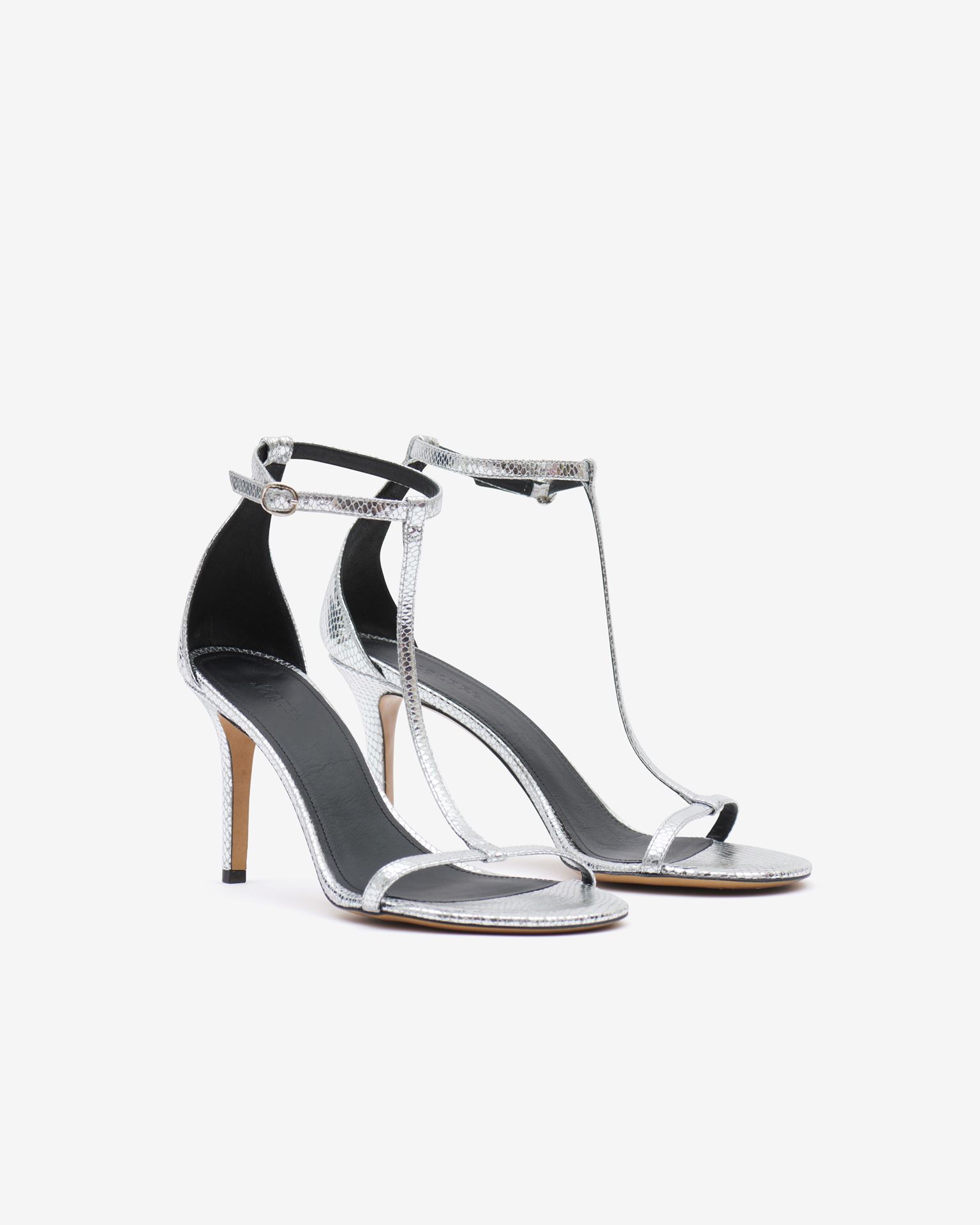 Isabel Marant, Eonie Leather Sandals - Women - Silver