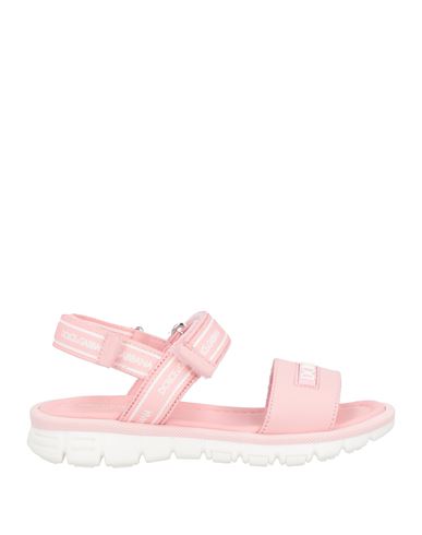 Dolce & Gabbana Babies'  Toddler Girl Sandals Pink Size 9c Calfskin, Viscose