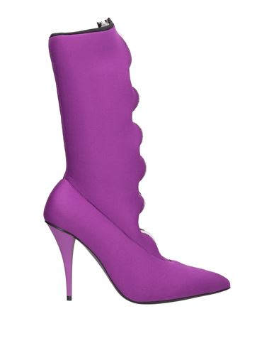 Marni Woman Ankle Boots Mauve Size 7 Textile Fibers In Purple