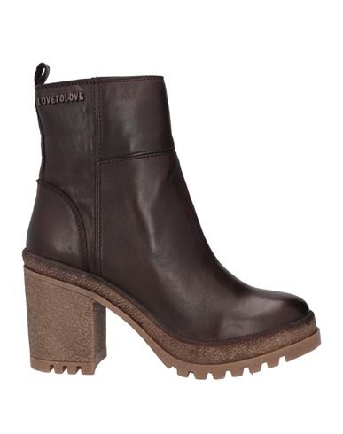 Gai Mattiolo Woman Ankle Boots Dark Brown Size 8 Soft Leather
