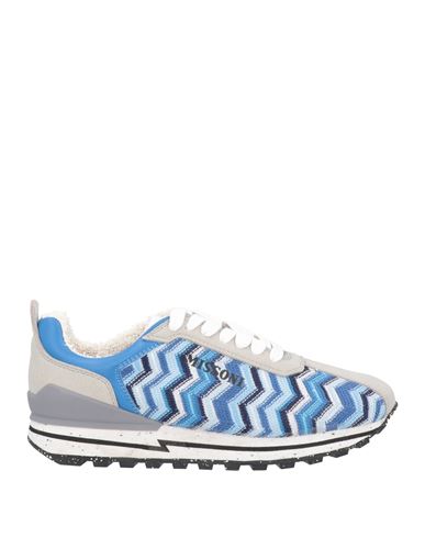 Missoni Woman Sneakers Azure Size 9 Textile Fibers In Blue