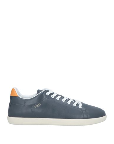 Tod's Man Sneakers Lead Size 10 Soft Leather In Grey