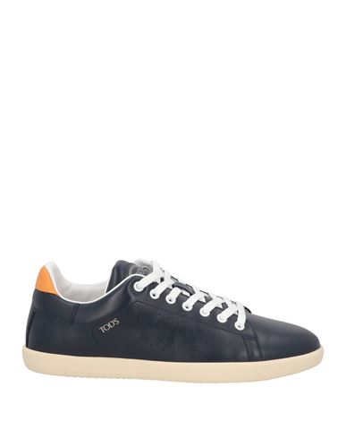 Tod's Man Sneakers Midnight Blue Size 8 Soft Leather